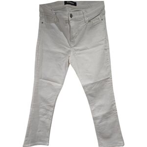 Express Mid Rise White Skyscraper Jeans 12S/12C
